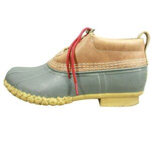 LL Bean Multicolor Rubber Waterproof Unlined Gumshoes Low Ankle Duck Boots 10 M